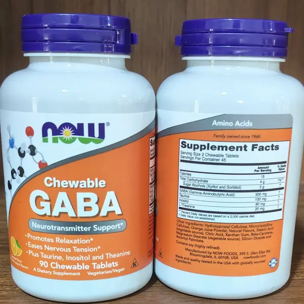 Chewable GABA by NOW Foods