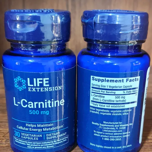 L-Carnitine 500 mg by Life Extension