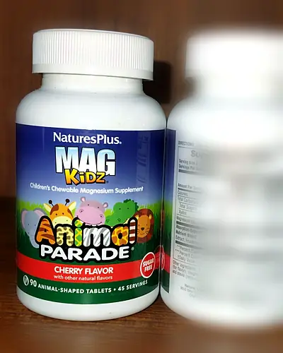 Animal Parade MagKidz Chewable Magnesium, Cherry by NaturesPlus