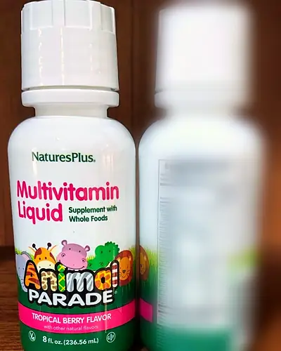 Animal Parade Multivitamin Liquid, Tropical Berry by NaturesPlus