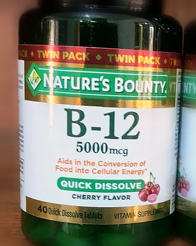 B-12 5,000 mcg Quick Dissolve, Cherry by Nature's Bounty