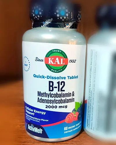 B-12 ActivMelt 2,000 mcg, Methylcobalamin & Adenosylcobalamin by KAL