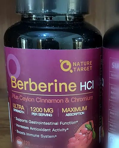 Berberine HCl 1,200 mg plus Ceylon Cinnamon & Chromium by Nature Target