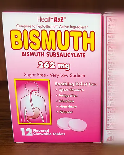 Bismuth Subsalicylate 262 mg, Chewable by HealthA2Z