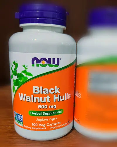 Black Walnut Hulls 500 mg by NOW Foods