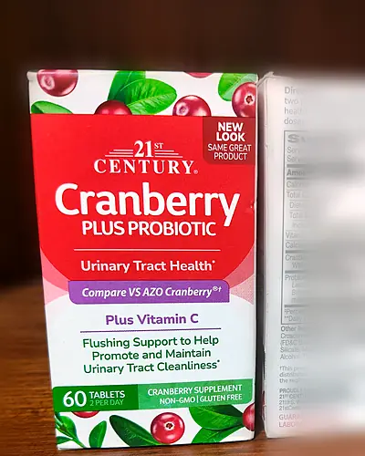Cranberry Plus Probiotic with Vitamin C by 21st Century