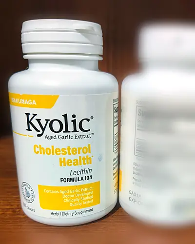 Aged Garlic Extract Cholesterol Health, Formula 104 by Kyolic