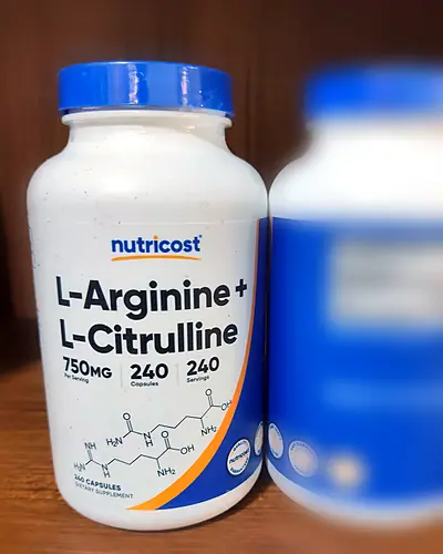 L-Arginine + L-Citrulline 750 mg by Nutricost