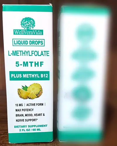 L-Methylfolate 5-MTHF 15 mg plus Methyl B12 Drops by WellVeraVida