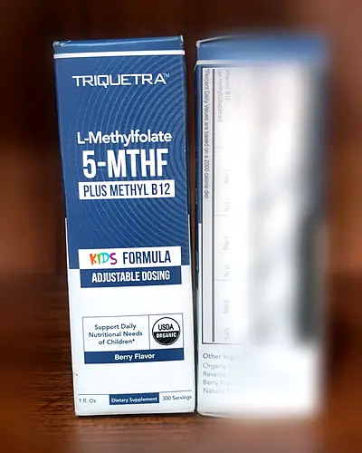 L-Methylfolate 5-MTHF plus Methyl B12, Kids Formula, Berry by Triquetra