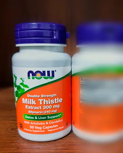Double Strength Milk Thistle Extract 300 mg with Artichoke & Dandelion by NOW Foods