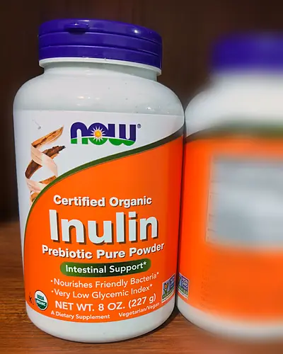 Certified Organic Inulin Prebiotic Pure Powder by NOW Foods