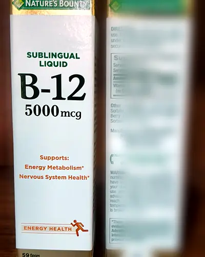 Sublingual Liquid B-12 5,000 mcg by Nature's Bounty