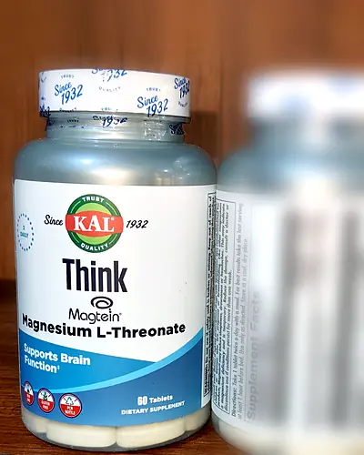 Think with Magtein Magnesium L-Threonate by KAL