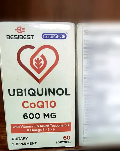 Ubiquinol CoQ10 600 mg with Vitamin E & Omega 3-6-9 by BesiBest
