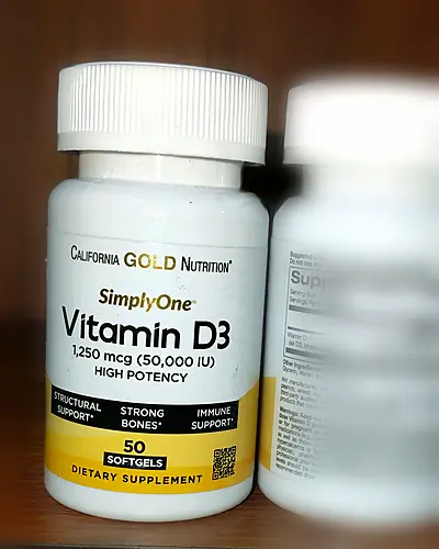 SimplyOne Vitamin D3 1,250 mcg (50,000 IU) High Potency by California Gold Nutrition
